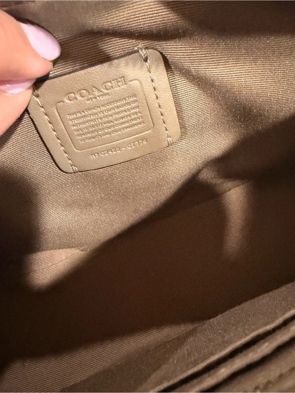 COACH Brown Leather Mini Satchel Crossbody with Gold-Tone Hardware